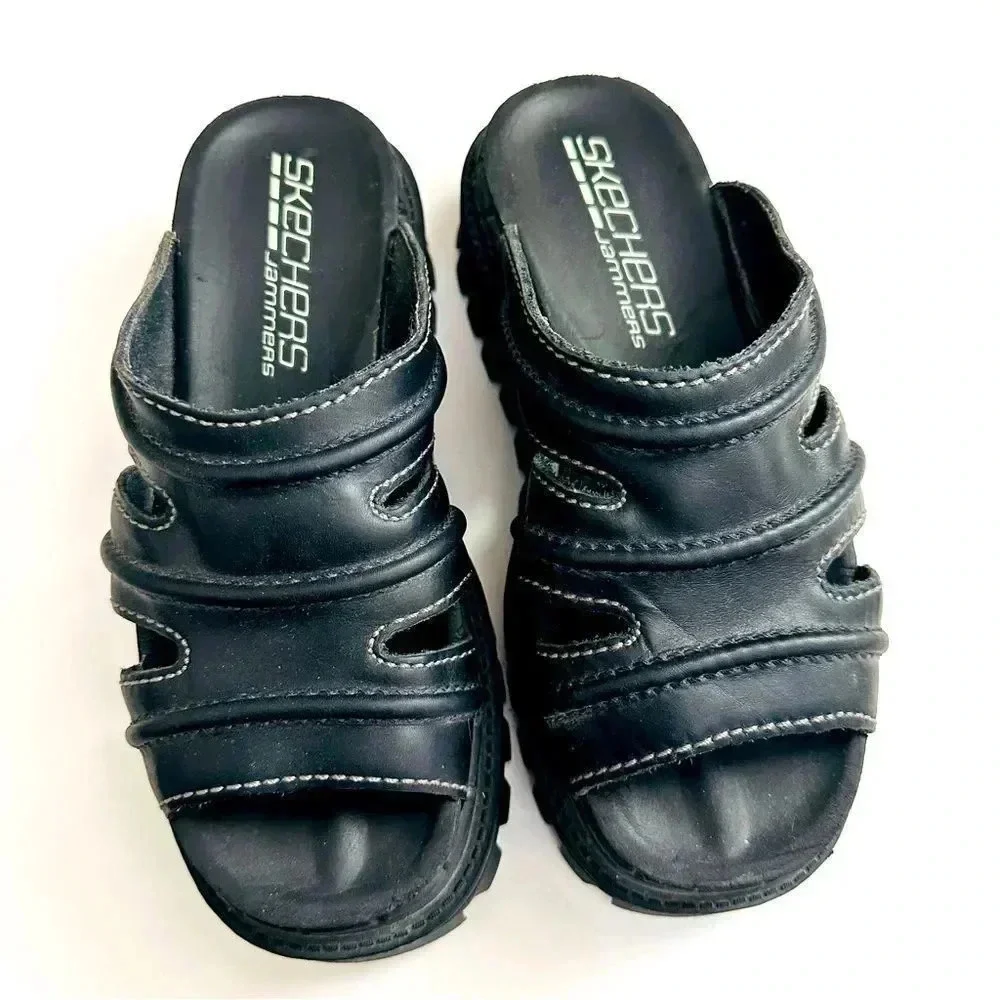 Vintage Y2K Sketchers Jammer Platform Sandals